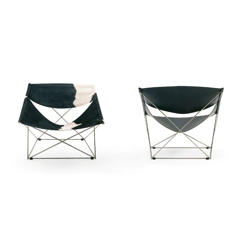 butterfly-fauteuil-pierre-paulin-artifort-tuigleer-en-koeienhuid